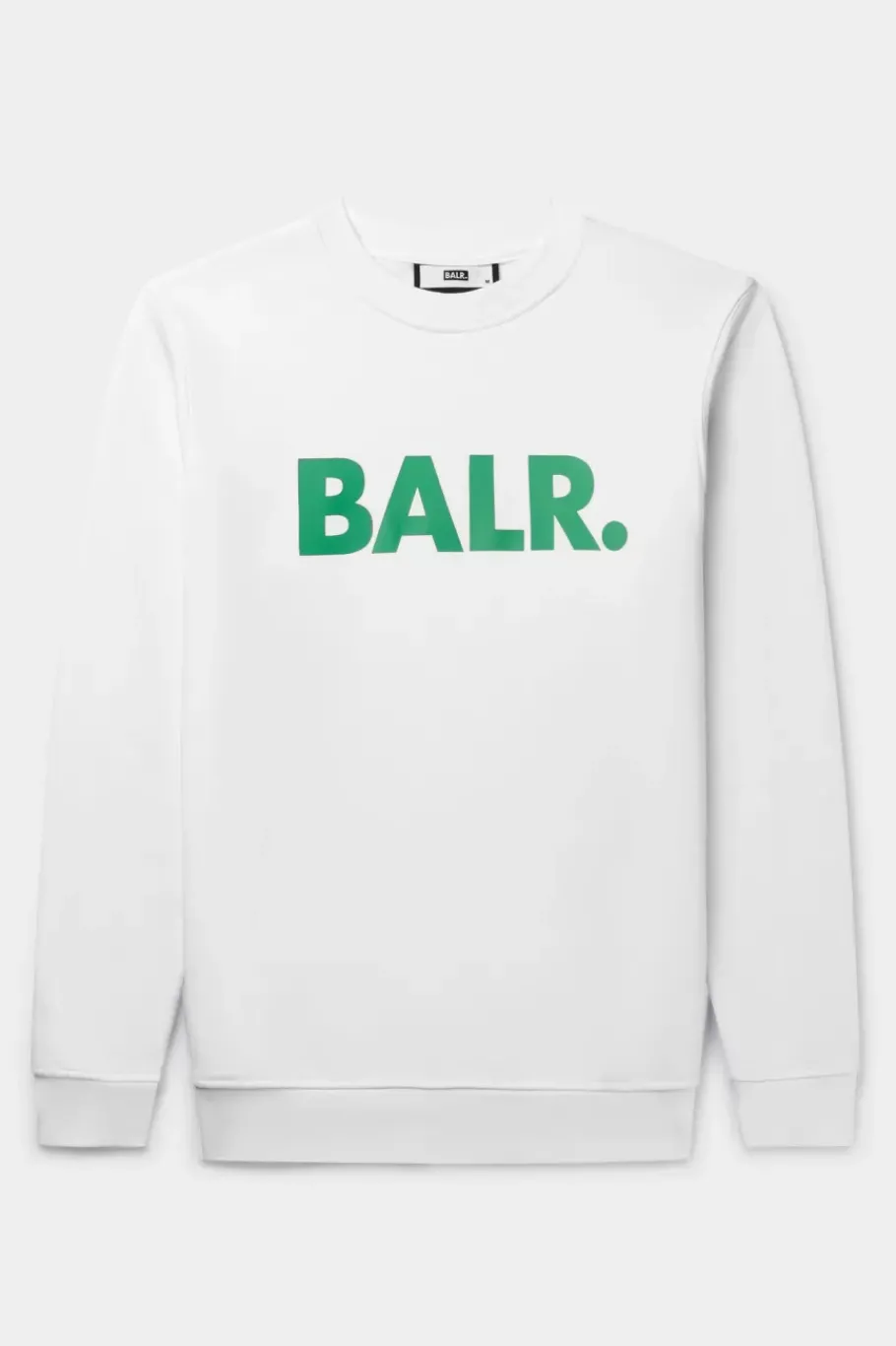 Sweatshirts^BALR. Brand Straight Crewneck Bright White/Putting Green