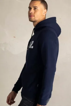 Hoodies^BALR. Brand Straight Hoodie Navy Blue