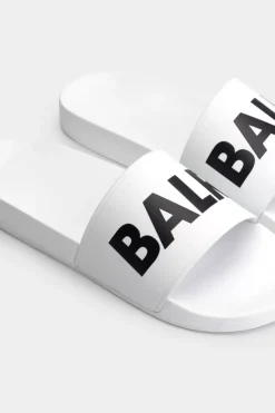 Slides^BALR. Classic Brand Slide Bright White