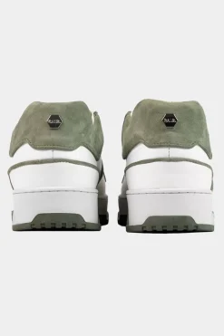 Sneakers^BALR. Club B Classic Sneaker Bright White/Dark Forest