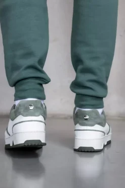 Sneakers^BALR. Club B Classic Sneaker Bright White/Dark Forest