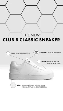 Sneakers^BALR. Club B Classic Sneaker Bright White
