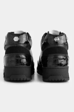 Sneakers^BALR. Club B Hexagon Sneaker Jet Black
