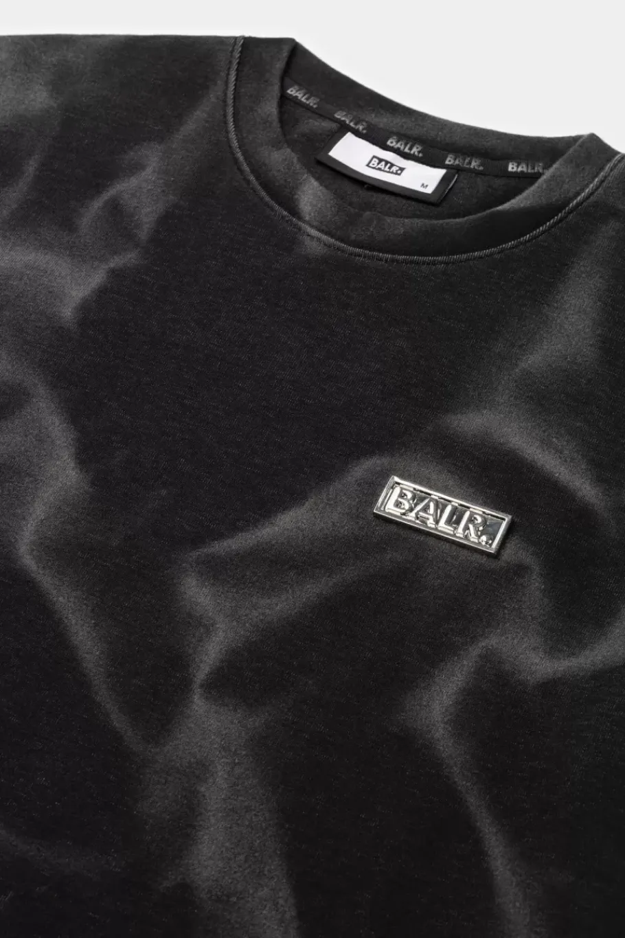 T-Shirts^BALR. D11 Straight Washed T-Shirt Ghost Grey Washed