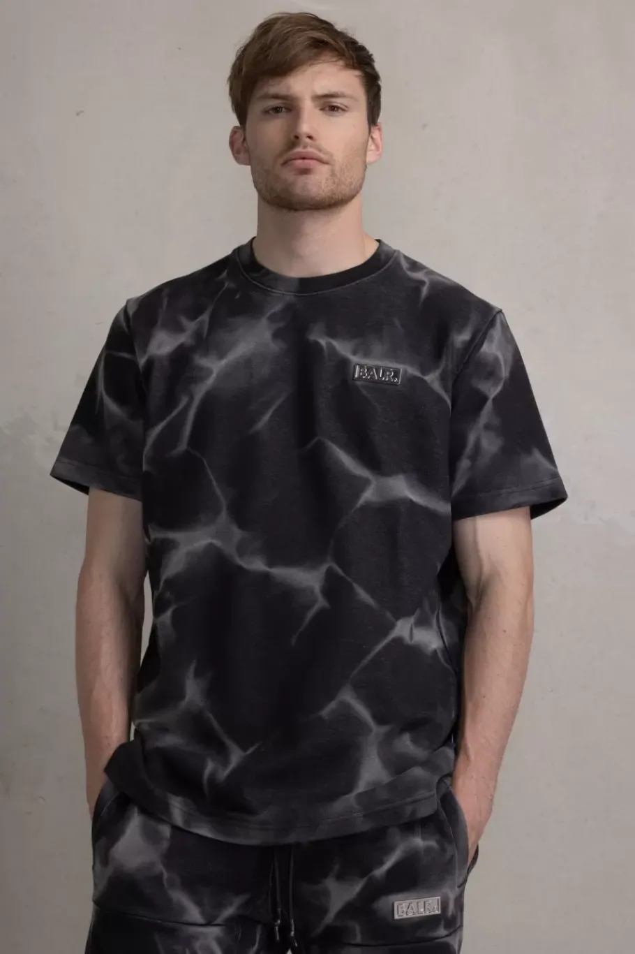 T-Shirts^BALR. D11 Straight Washed T-Shirt Ghost Grey Washed