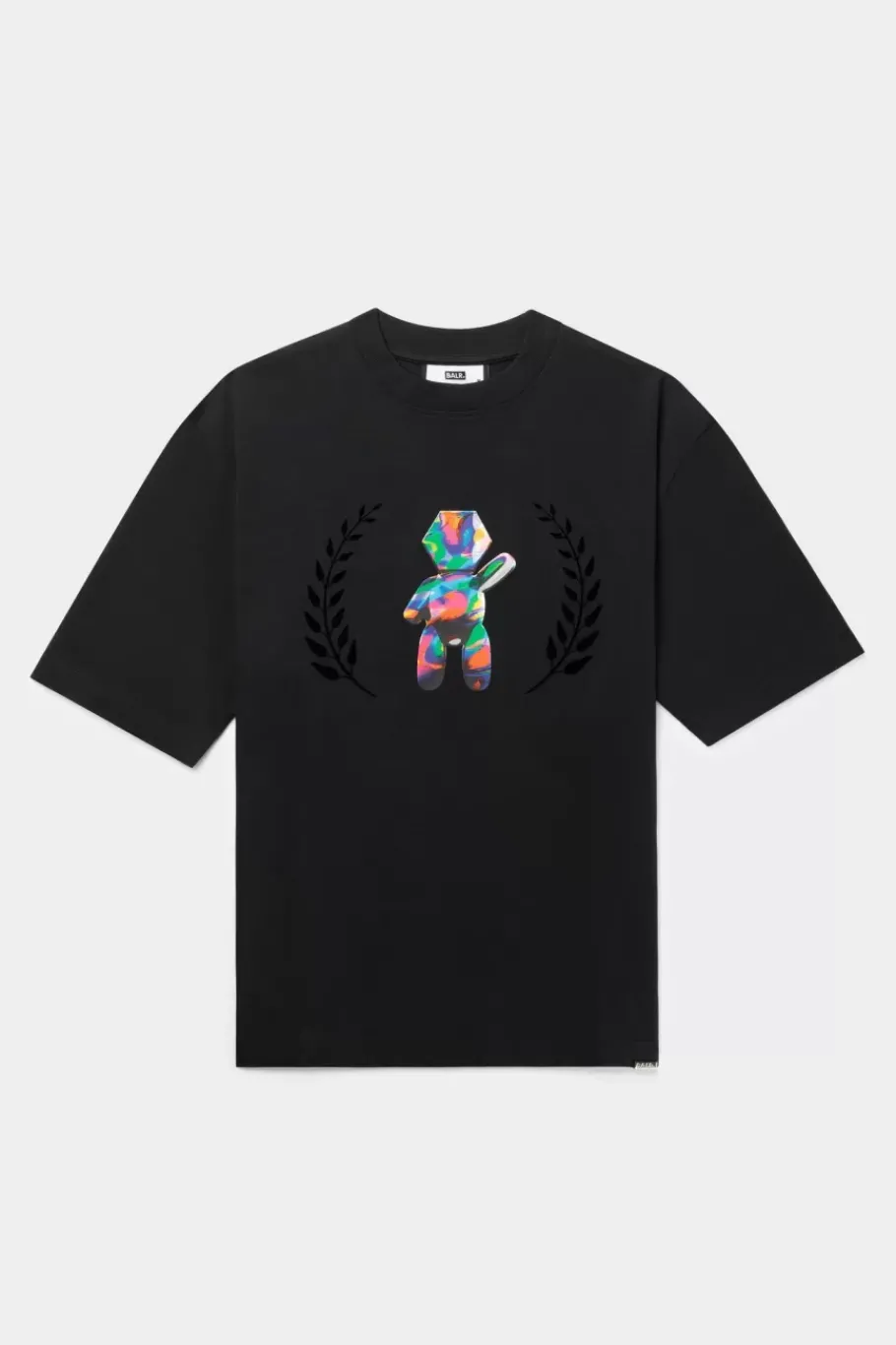 T-Shirts^BALR. Joey Box Holographic Crest T-Shirt Jet Black
