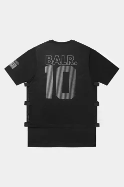 T-Shirts^BALR. Joey Box Mesh T-Shirt Jet Black