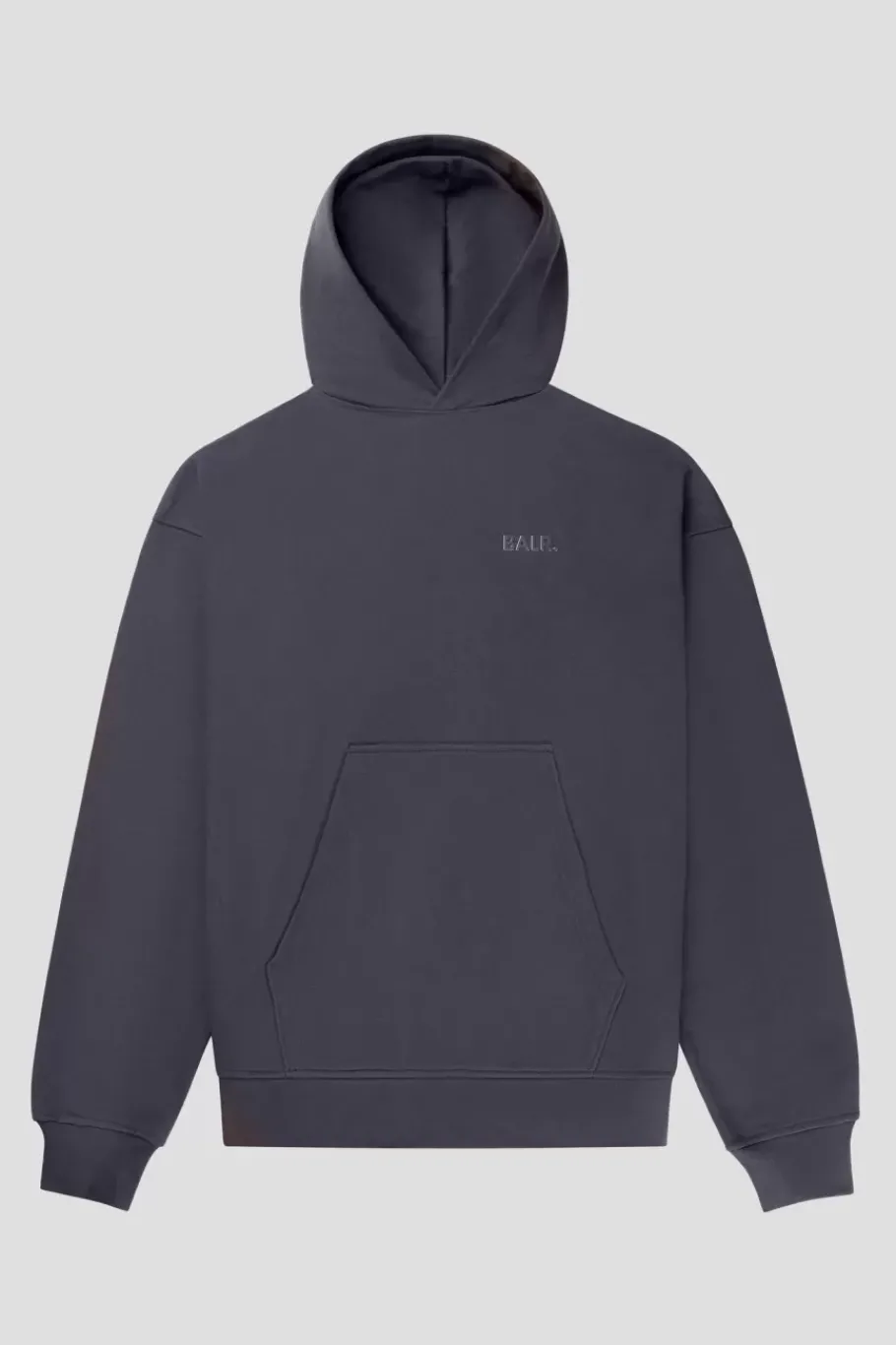 Hoodies^BALR. Joey Box Satin Hoodie Asphalt