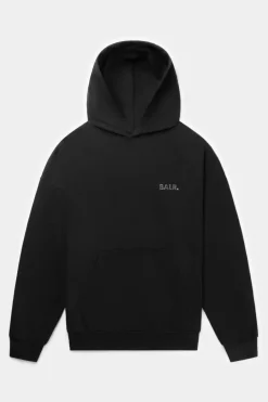 Hoodies^BALR. Joey Box Satin Hoodie Black