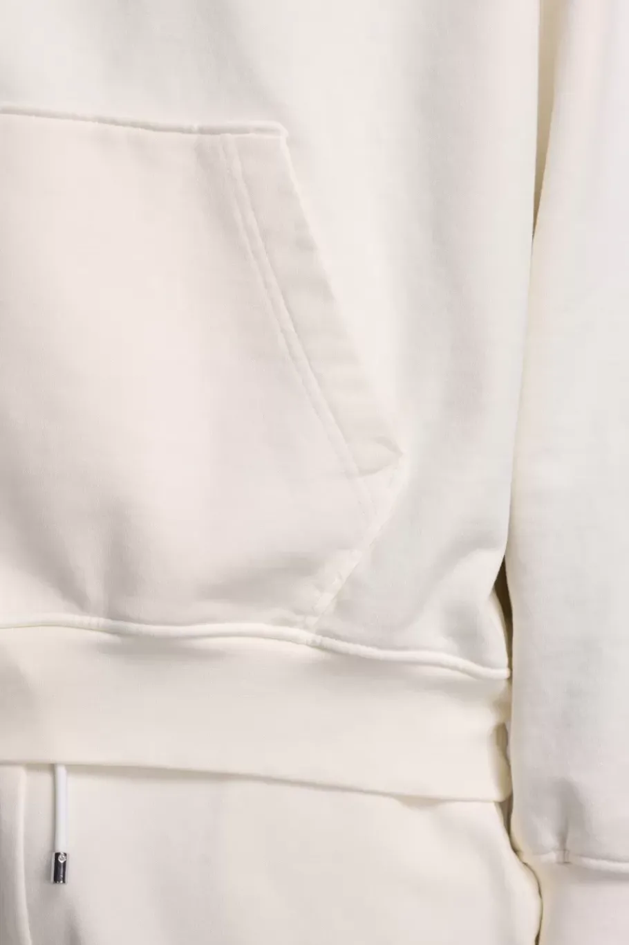 Hoodies^BALR. Joey Box Satin Hoodie Egret