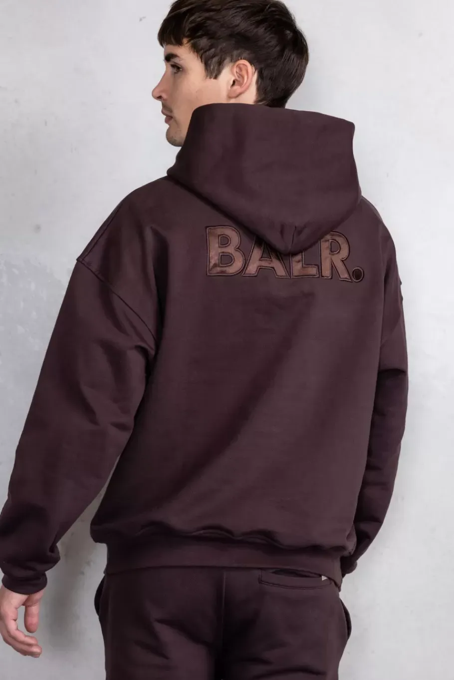 Hoodies^BALR. Joey Box Satin Hoodie Java