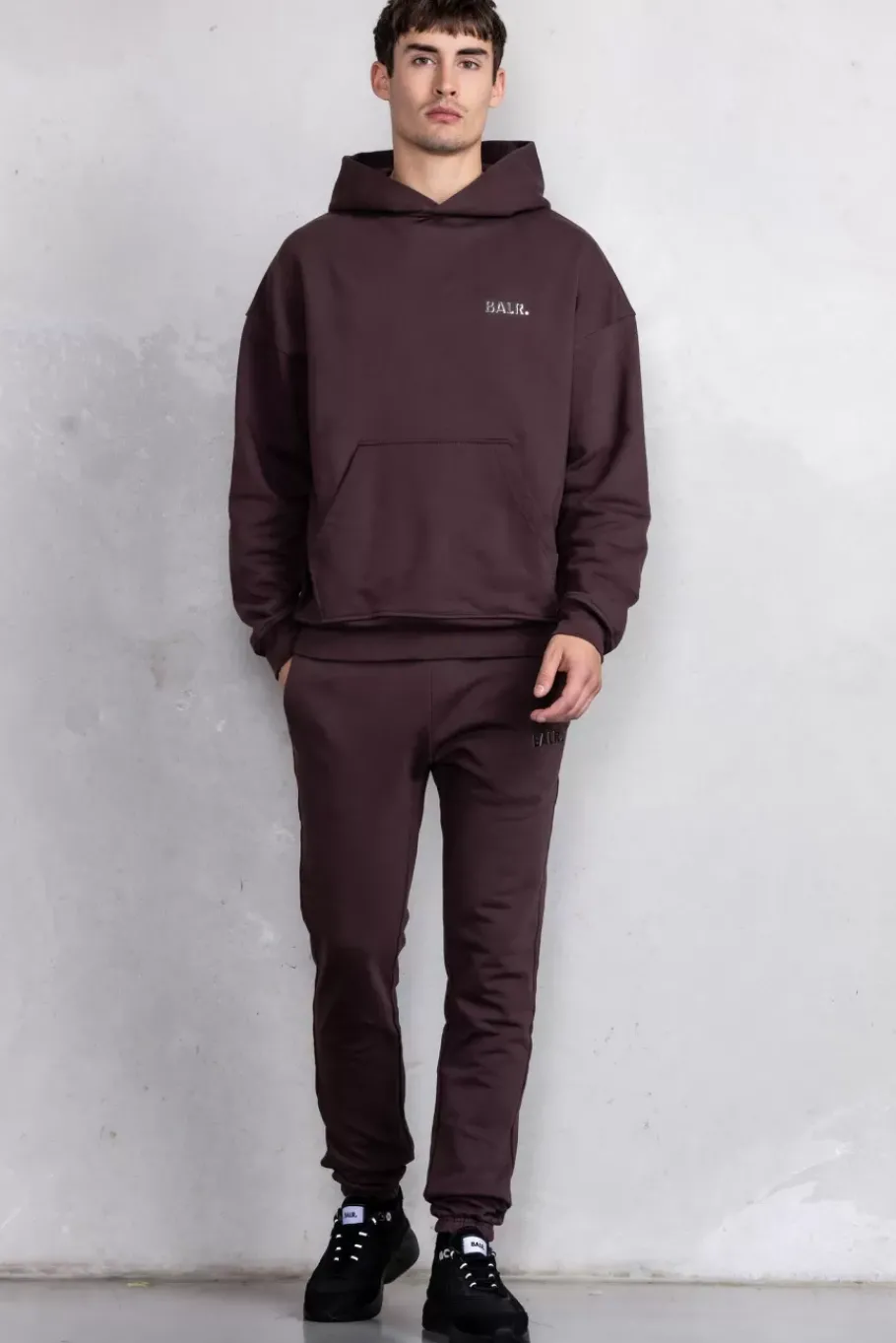 Hoodies^BALR. Joey Box Satin Hoodie Java