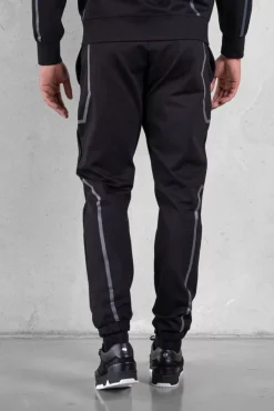Sweatpants^BALR. Max Loose Hex Line Jogger Jet Black
