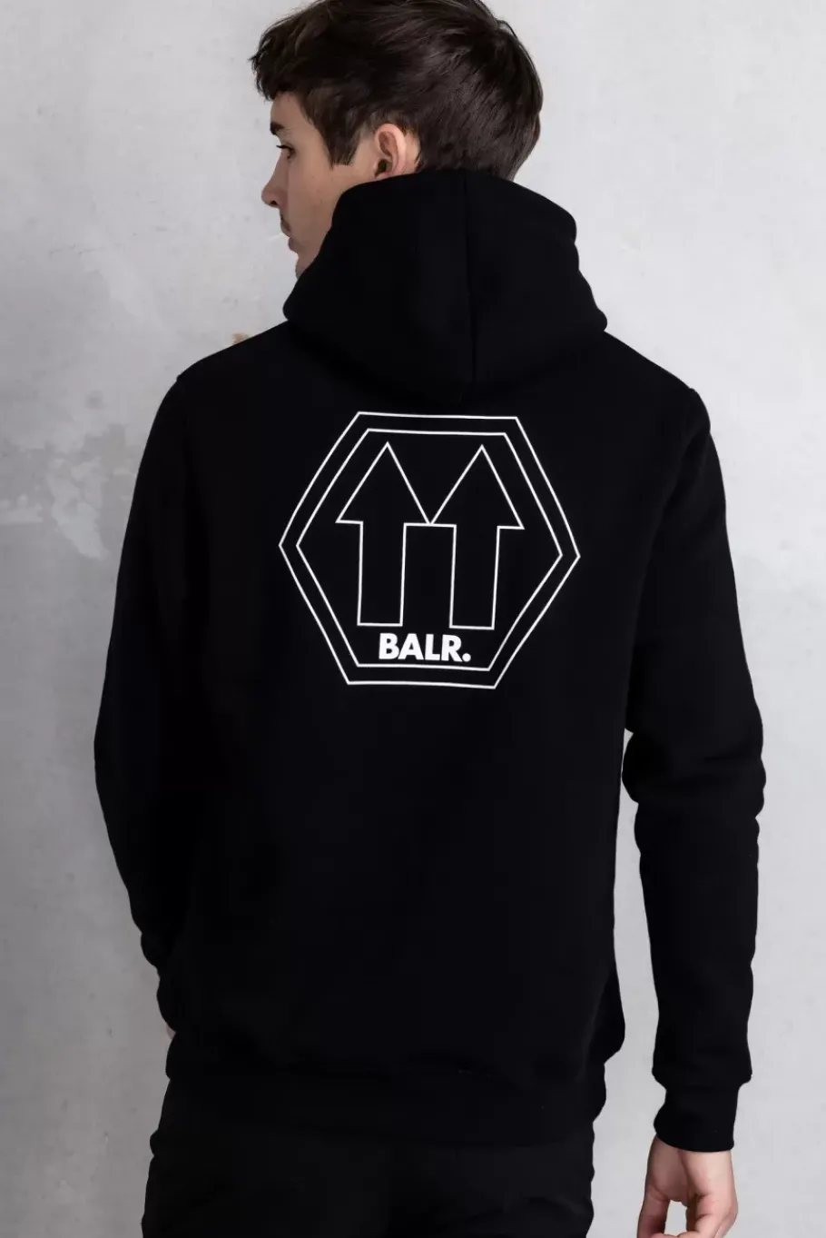 Hoodies^BALR. Olaf Straight Arrow Hoodie Jet Black