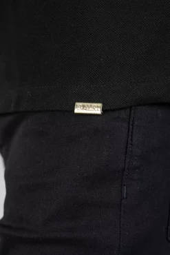 Polos^BALR. Olaf Straight Emblem Polo Jet Black