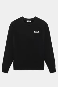 Sweatshirts^BALR. Olaf Straight H2S Globe Crewneck Jet Black