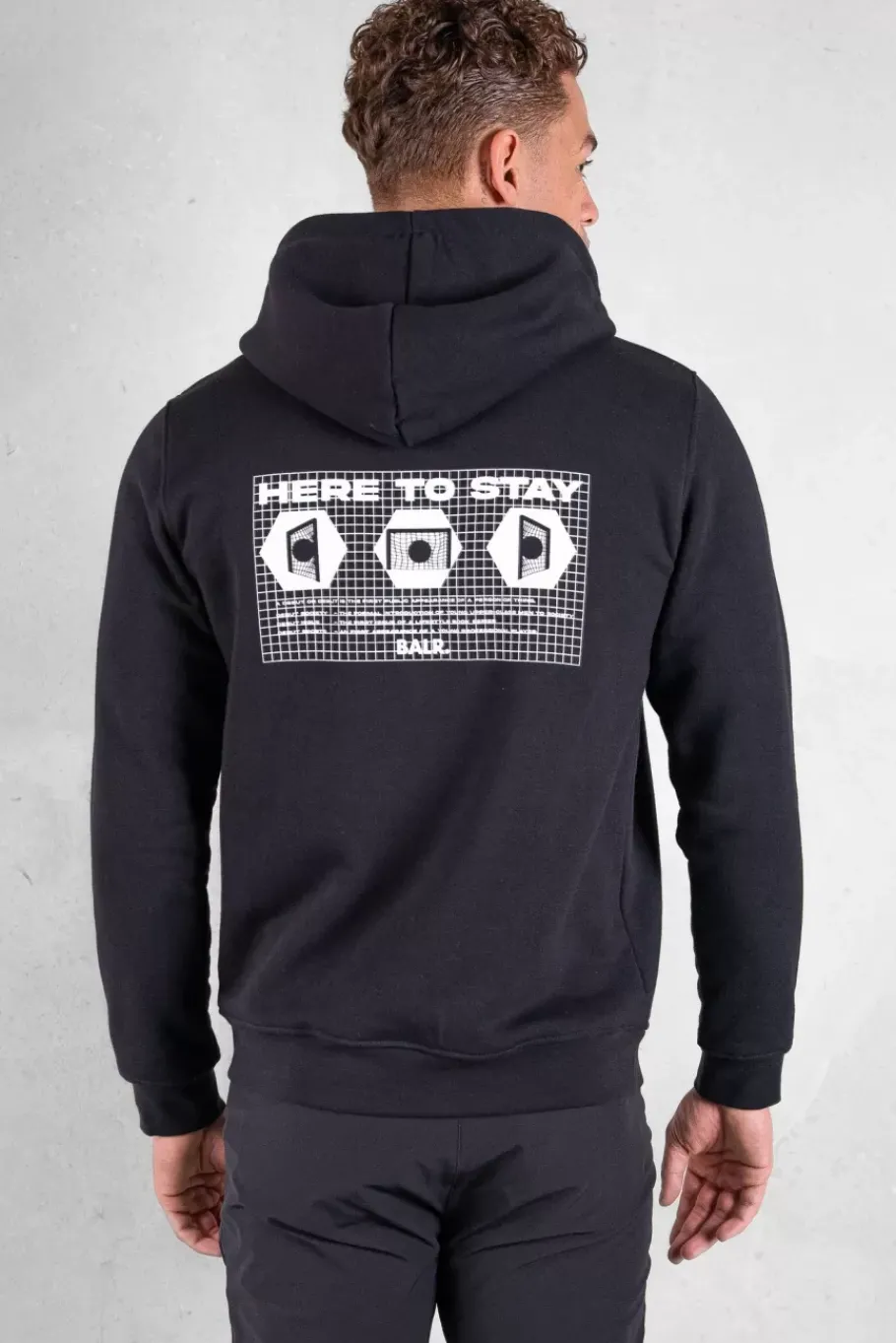 Hoodies^BALR. Olaf Straight H2S Goal Hoodie Jet Black