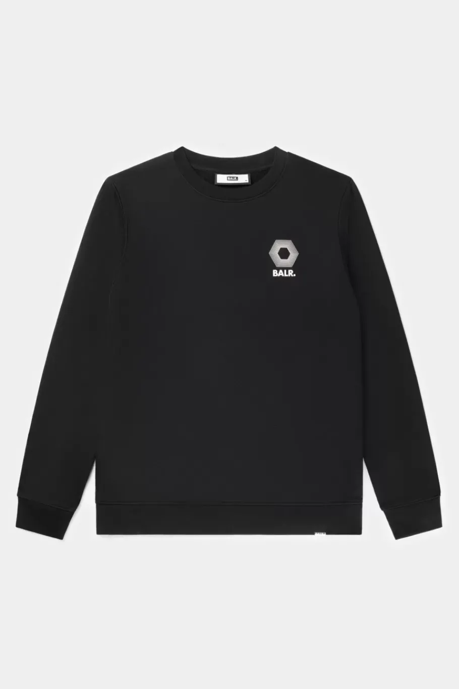 Sweatshirts^BALR. Olaf Straight H2S Hex Crewneck Jet Black