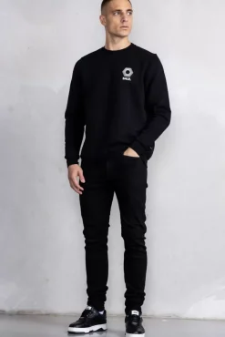 Sweatshirts^BALR. Olaf Straight H2S Hex Crewneck Jet Black