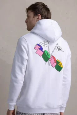 Hoodies^BALR. Olaf Straight Tc 2013 Hoodie Bright White