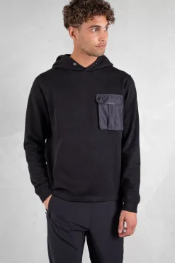 Hoodies^BALR. Q-Cargo Series Straight Classic Hoodie Jet Black