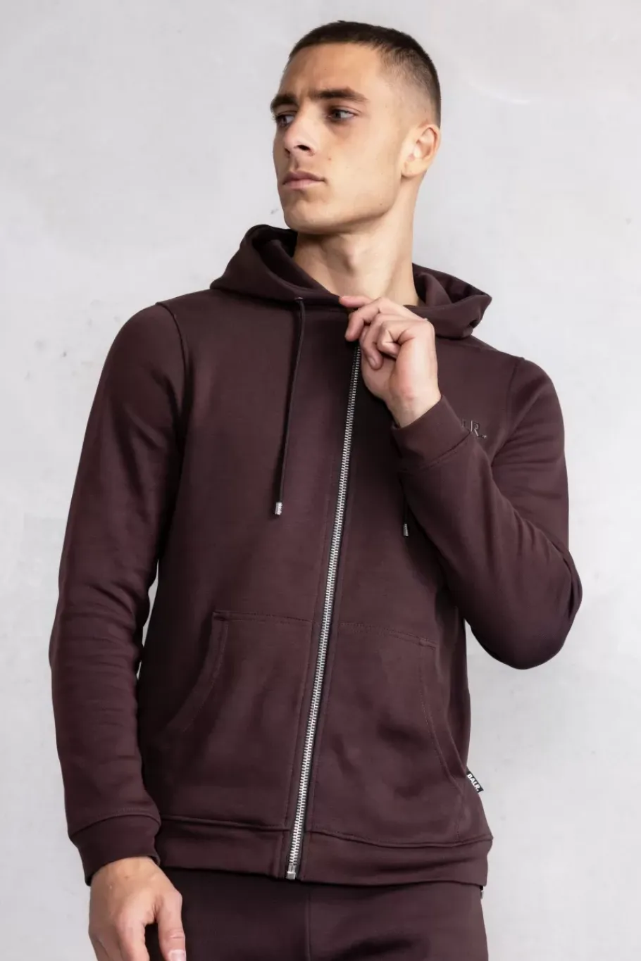 Sweatshirts^BALR. Q-Series Straight Zip Thru Hoodie Renewed Java