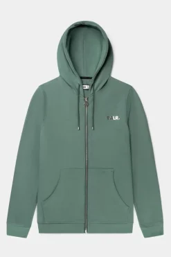 Sweatshirts^BALR. Q-Series Straight Zip Thru Hoodie Renewed Dark Forest