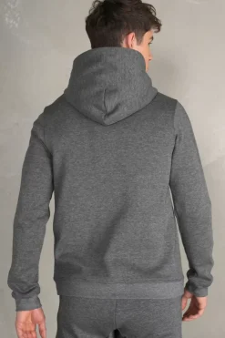 Sweatshirts^BALR. Q-Series Straight Zipped Hoodie Men Dk Grey Heather