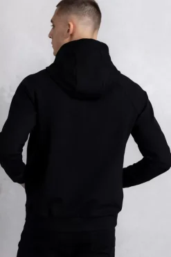 Sweatshirts^BALR. Rani Zip Gold Emblem Hoodie Jet Black
