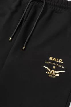 Sweatpants^BALR. Regular Gold Emblem Jogger Jet Black