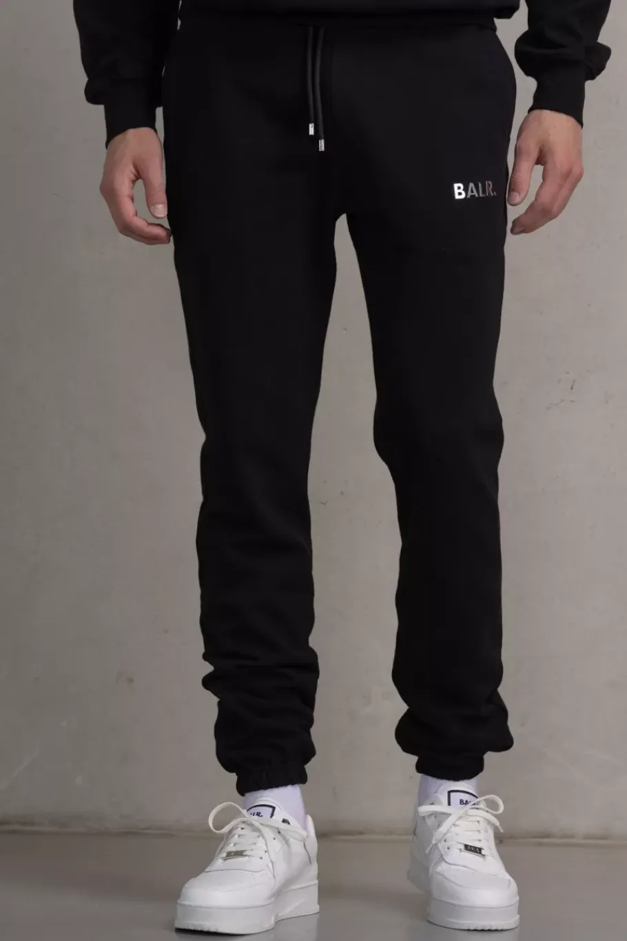 Sweatpants^BALR. Regular Metal Brand Jogger Jet Black