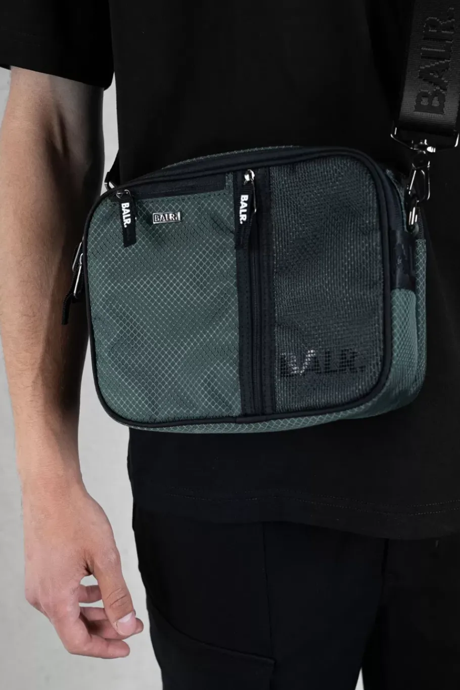 Bags & Travel^BALR. Salerno Ripstop Shoulder Bag Jet Black