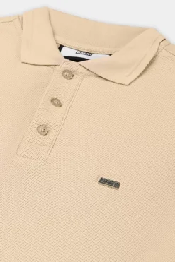 Polos^BALR. Sebastian Metal Brand Slim Polo Irish Cream