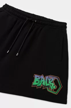 Shorts^BALR. Storm Graffiti Regular Shorts Jet Black