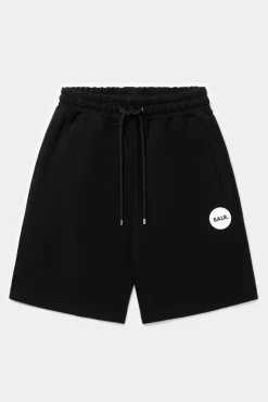 Shorts^BALR. Tony Regular Round Rubber Badge Sweat Shorts Jet Black